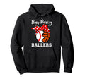 Busy Raising Ballers Funny Baseball Hoodie - Streetwear Style for Adults - T-Shirt, Sweatshirt, Hoodie