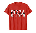 Pizza Soccer Game Playing T-Shirt - Minimalist Print Unisex - T-Shirt, Sweatshirt, Hoodie