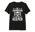 Mens Proud Hockey Keeper Papa Ice Hockey T-Shirt - Graphic Print Unisex - T-Shirt, Sweatshirt, Hoodie