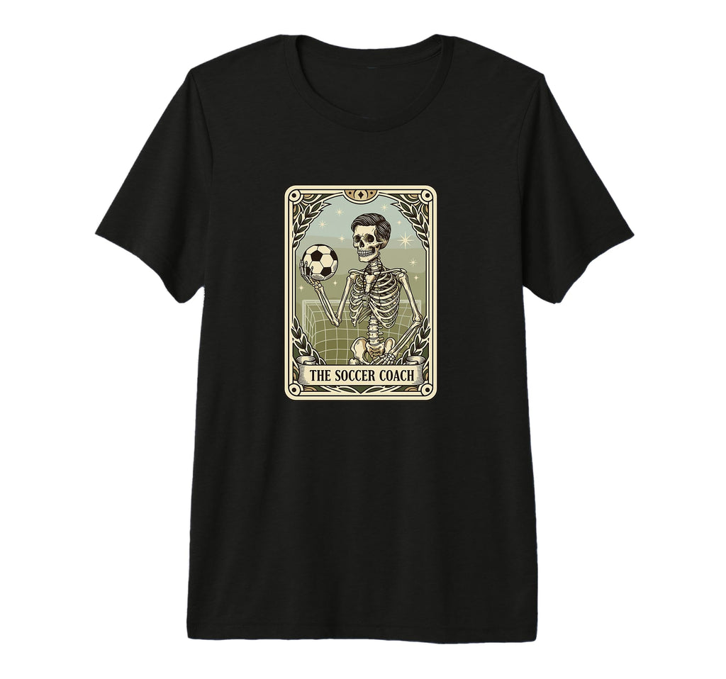 Skeleton Soccer Trainer Tri Blend T-Shirt - Fun Novelty Design Unisex - T-Shirt, Sweatshirt, Hoodie
