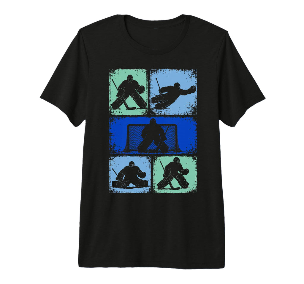 Ice Hockey Goalkeeper Tri Blend T-Shirt - Aesthetic Graphic Unisex - T-Shirt, Sweatshirt, Hoodie