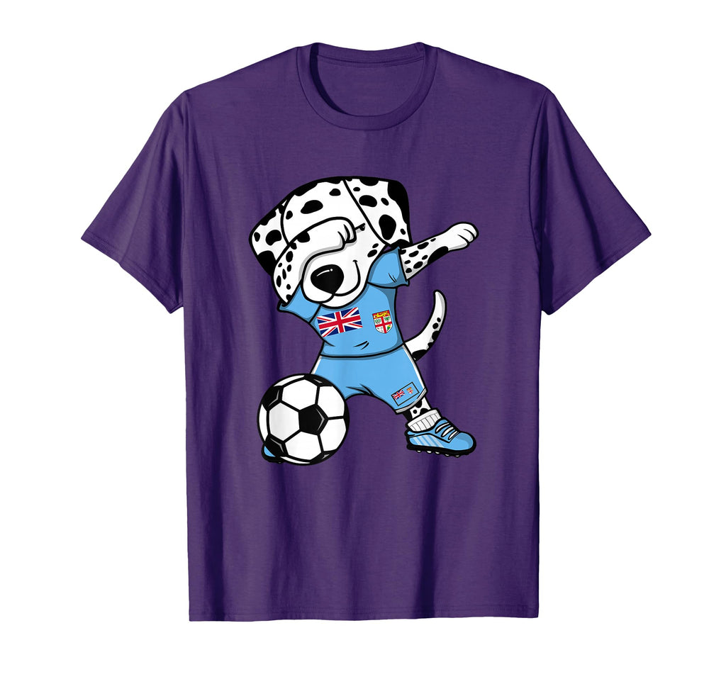 Dabbing Dalmatian Fiji Soccer Fans T-Shirt - Fun Novelty Design Unisex - T-Shirt, Sweatshirt, Hoodie