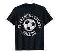 St Francois County Soccer Distressed T-Shirt - Unique Graphic for Adults - T-Shirt, Sweatshirt, Hoodie