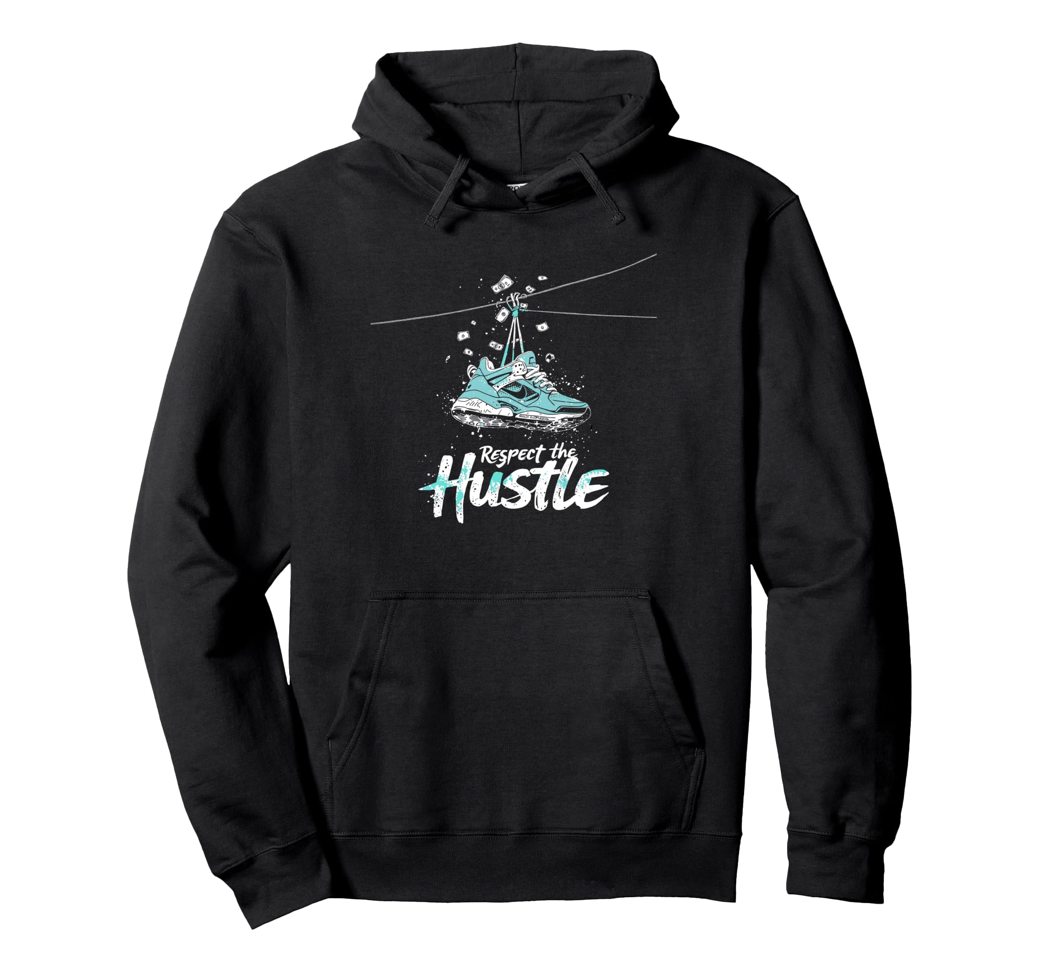 Respect Hustle Old School Beats Hip Hop Hoodie - Streetwear Style Unisex - T-Shirt, Sweatshirt, Hoodie