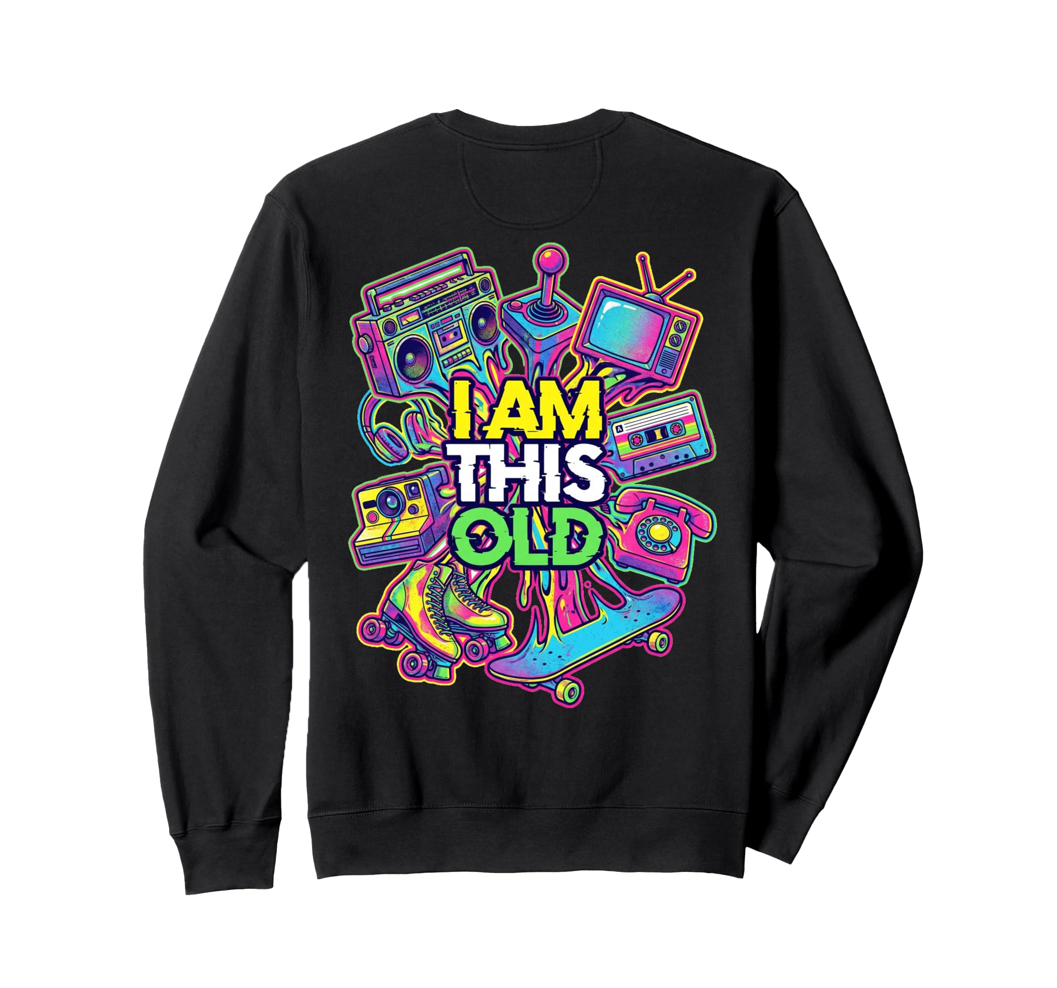 1980S Nostalgia Love 80S Vibes Sweatshirt - Minimalist Print for Adults - T-Shirt, Sweatshirt, Hoodie