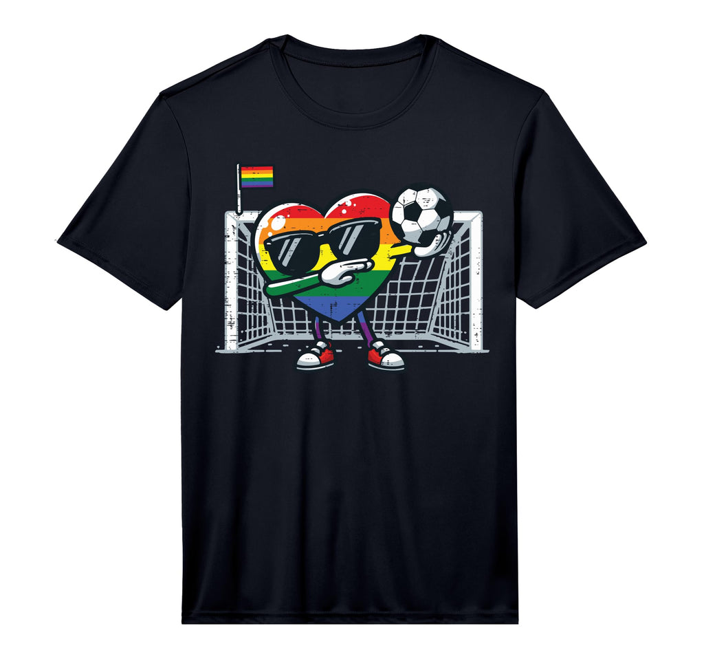 Gay Pride Heart Soccer Lgbtq Ally T-Shirt - Aesthetic Graphic Men Women - T-Shirt, Sweatshirt, Hoodie