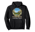 Yosemite National Park Floral State Hoodie - Novelty Apparel for Adults - T-Shirt, Sweatshirt, Hoodie