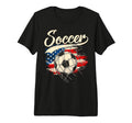 Soccer Independence Day 4Th July Tri T-Shirt - Minimalist Print Unisex - T-Shirt, Sweatshirt, Hoodie