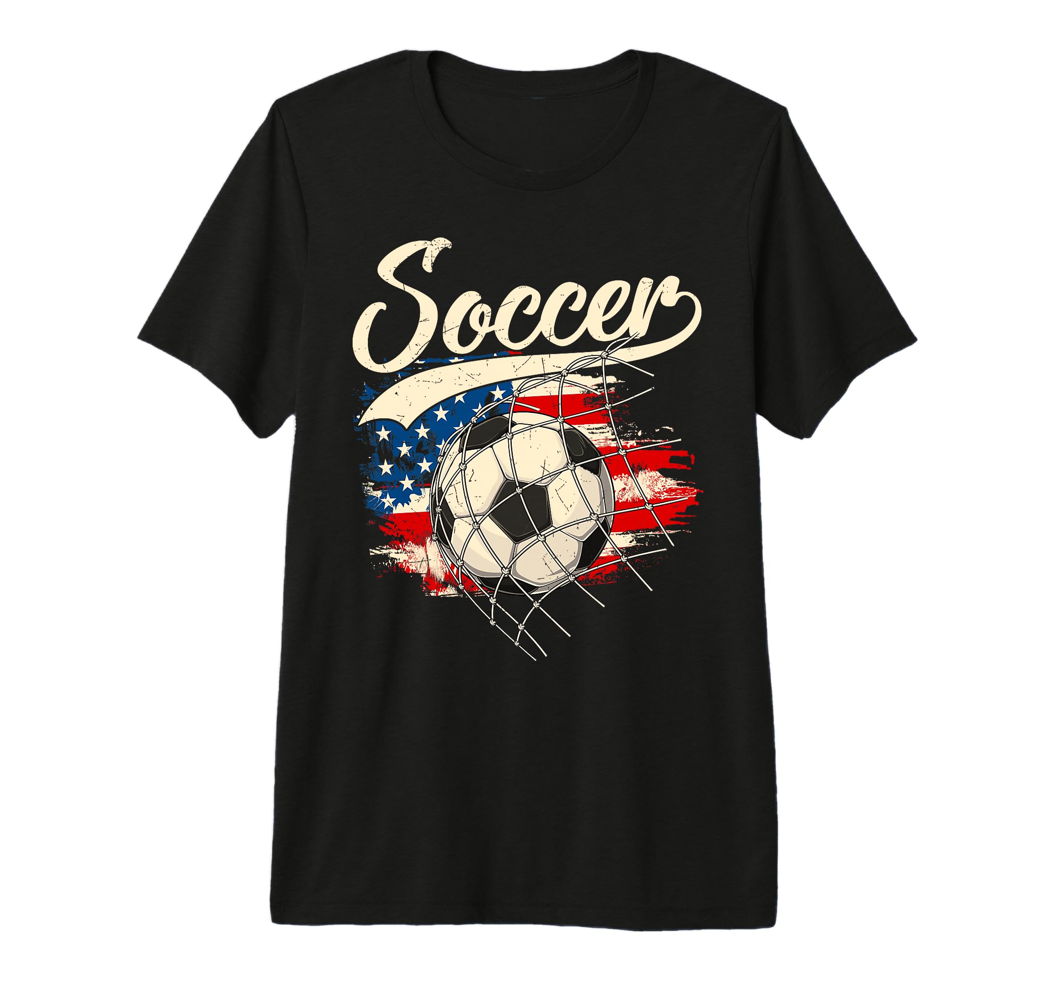 Soccer Independence Day 4Th July Tri T-Shirt - Minimalist Print Unisex - T-Shirt, Sweatshirt, Hoodie