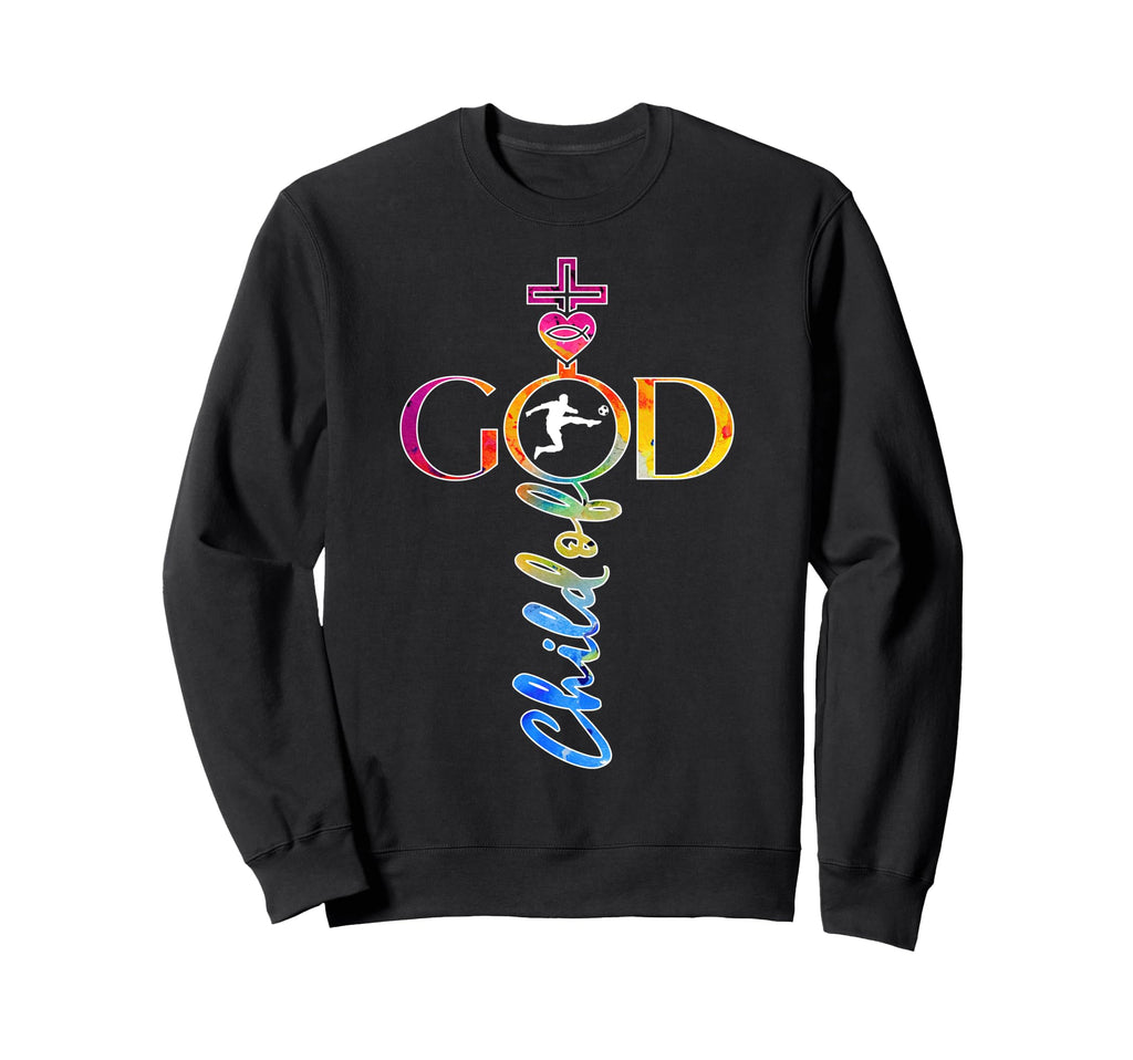 Religious Jesus Soccer Child God Sweatshirt - Custom Art Print for Adults - T-Shirt, Sweatshirt, Hoodie