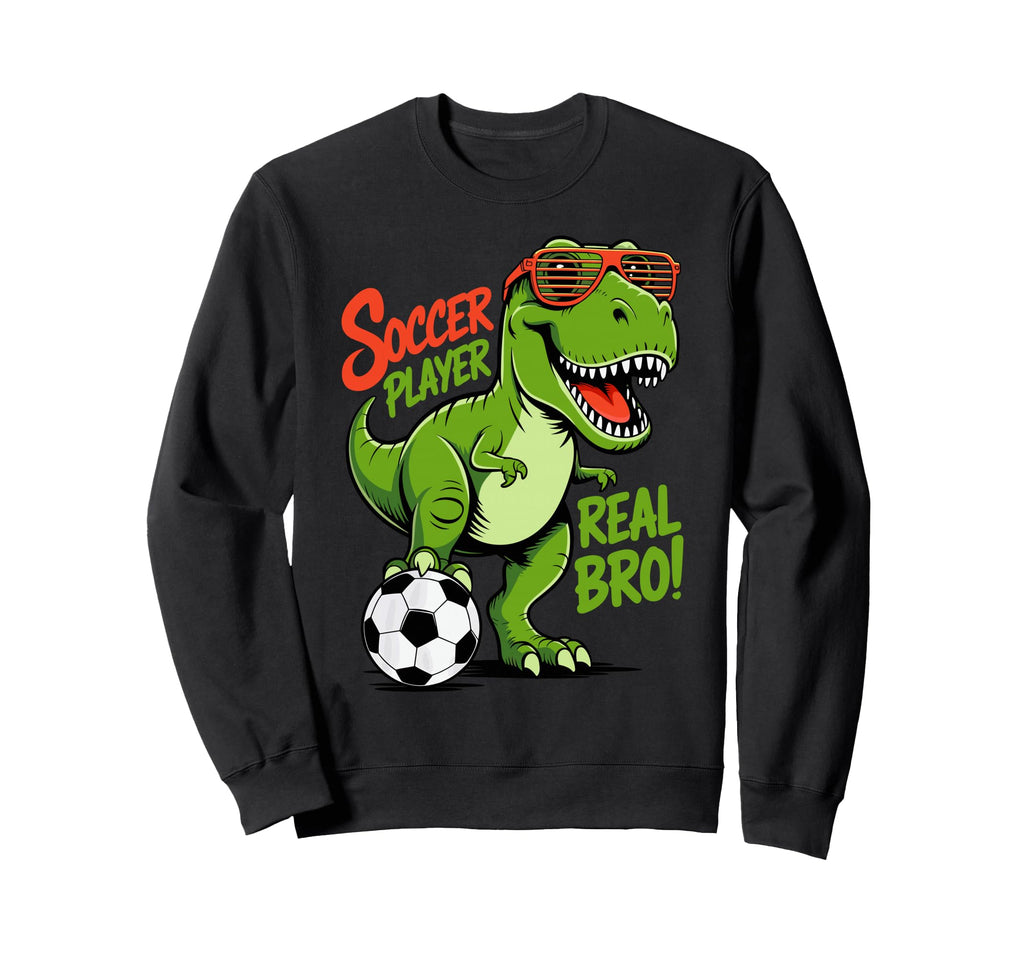 Dinosaur Soccer Fan Training Sweatshirt - Minimalist Print Men Women - T-Shirt, Sweatshirt, Hoodie