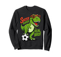 Dinosaur Soccer Fan Training Sweatshirt - Minimalist Print Men Women - T-Shirt, Sweatshirt, Hoodie