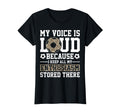 My Voice Is Loud Leopard Soccer Mom T-Shirt - Minimalist Print for Adults - T-Shirt, Sweatshirt, Hoodie