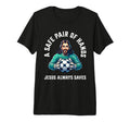Jesus Soccer Football Christianity T-Shirt - Graphic Print Men Women - T-Shirt, Sweatshirt, Hoodie