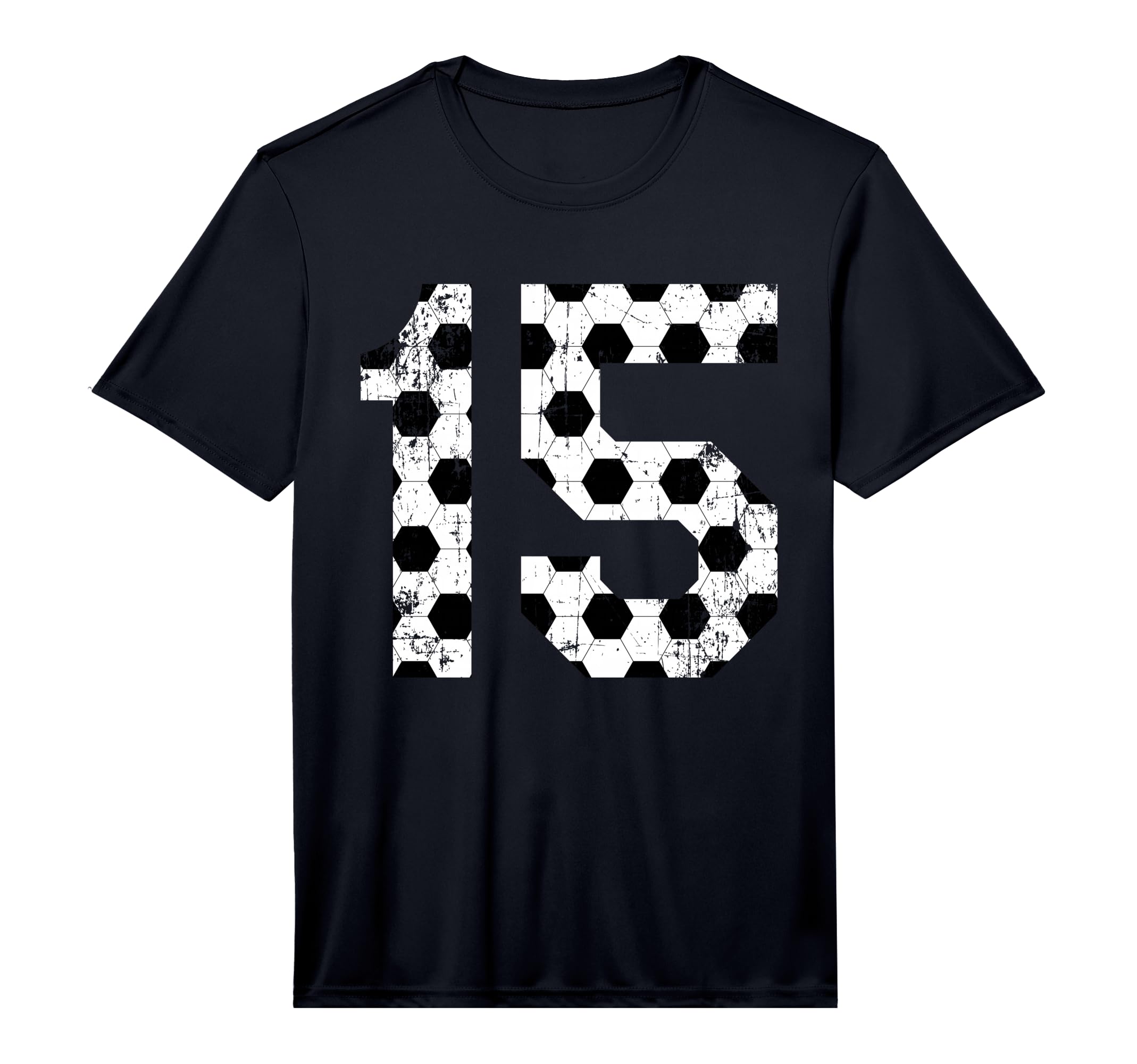Soccer 15 Jersey Number Performance T-Shirt - Novelty Apparel for Adults - T-Shirt, Sweatshirt, Hoodie