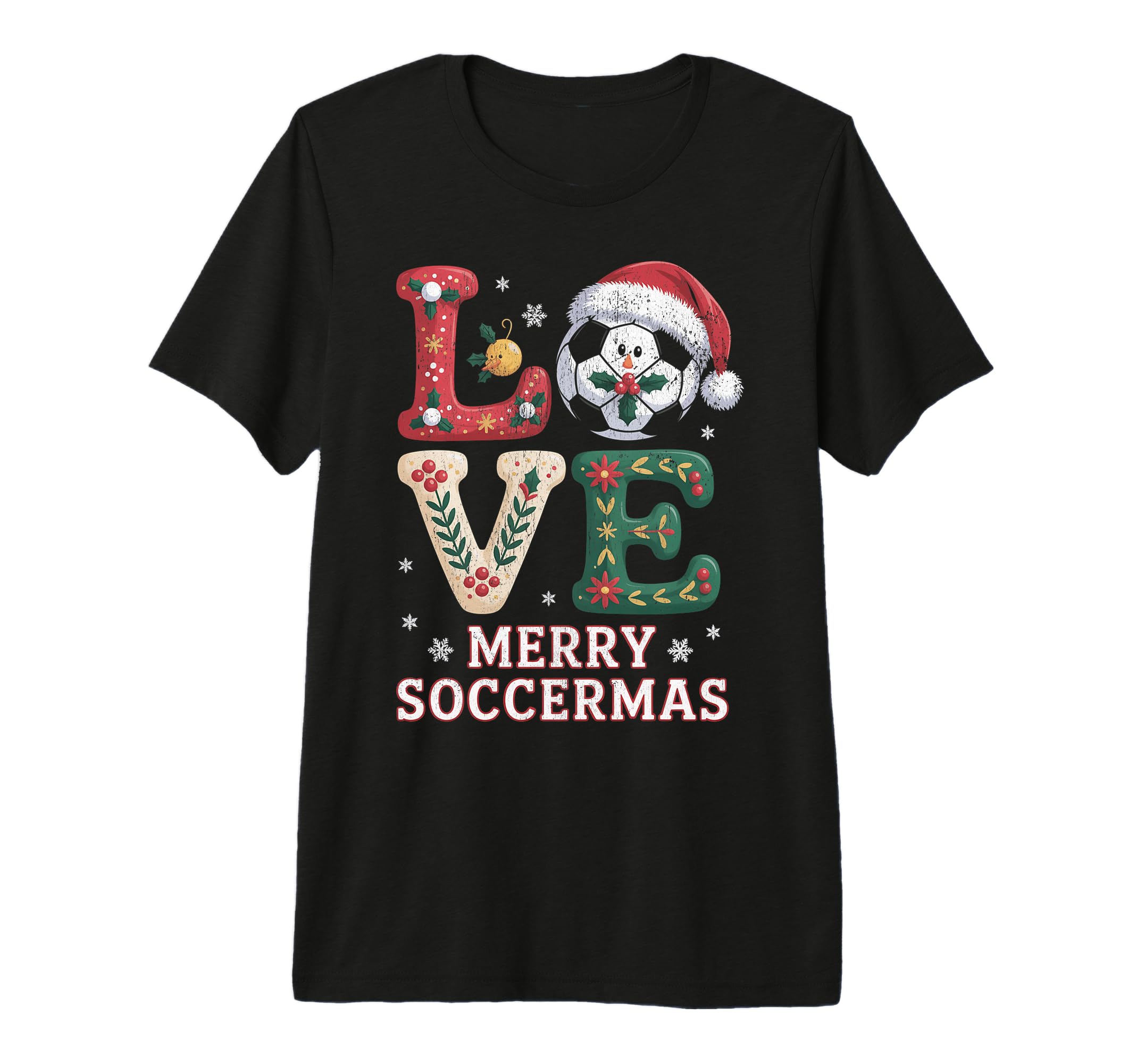 Merry Soccermas Funny Soccer T-Shirt - Casual Everyday Wear for Adults - T-Shirt, Sweatshirt, Hoodie