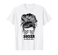 Soccer Nana Grandma Grandmom Messy Bun T-Shirt - Graphic Print Unisex - T-Shirt, Sweatshirt, Hoodie