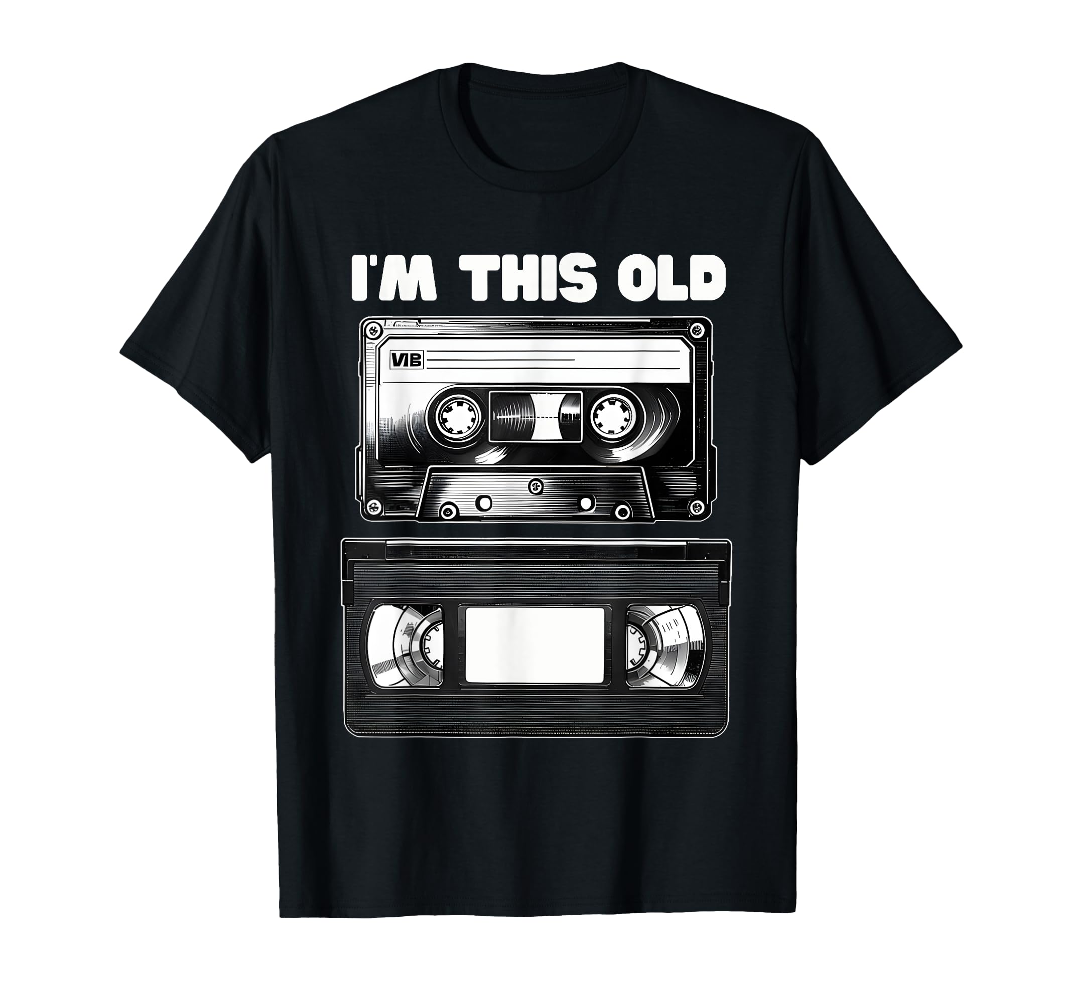 Fun Im This Old Cassette Tape T-Shirt - Casual Everyday Wear for Adults - T-Shirt, Sweatshirt, Hoodie