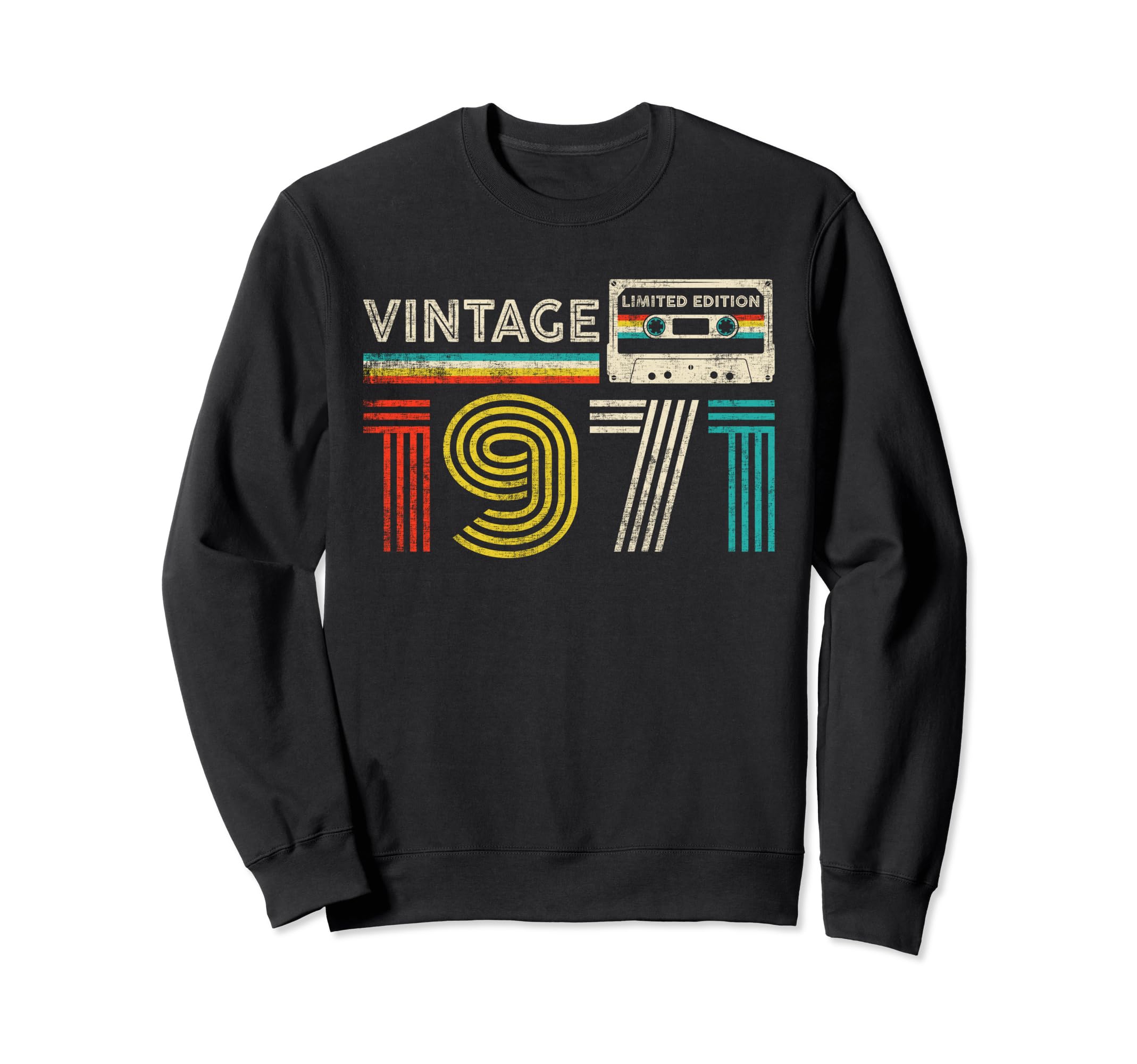 1971 Birthday 1971 Cassette Tape Sweatshirt - Casual Everyday Wear Unisex - T-Shirt, Sweatshirt, Hoodie