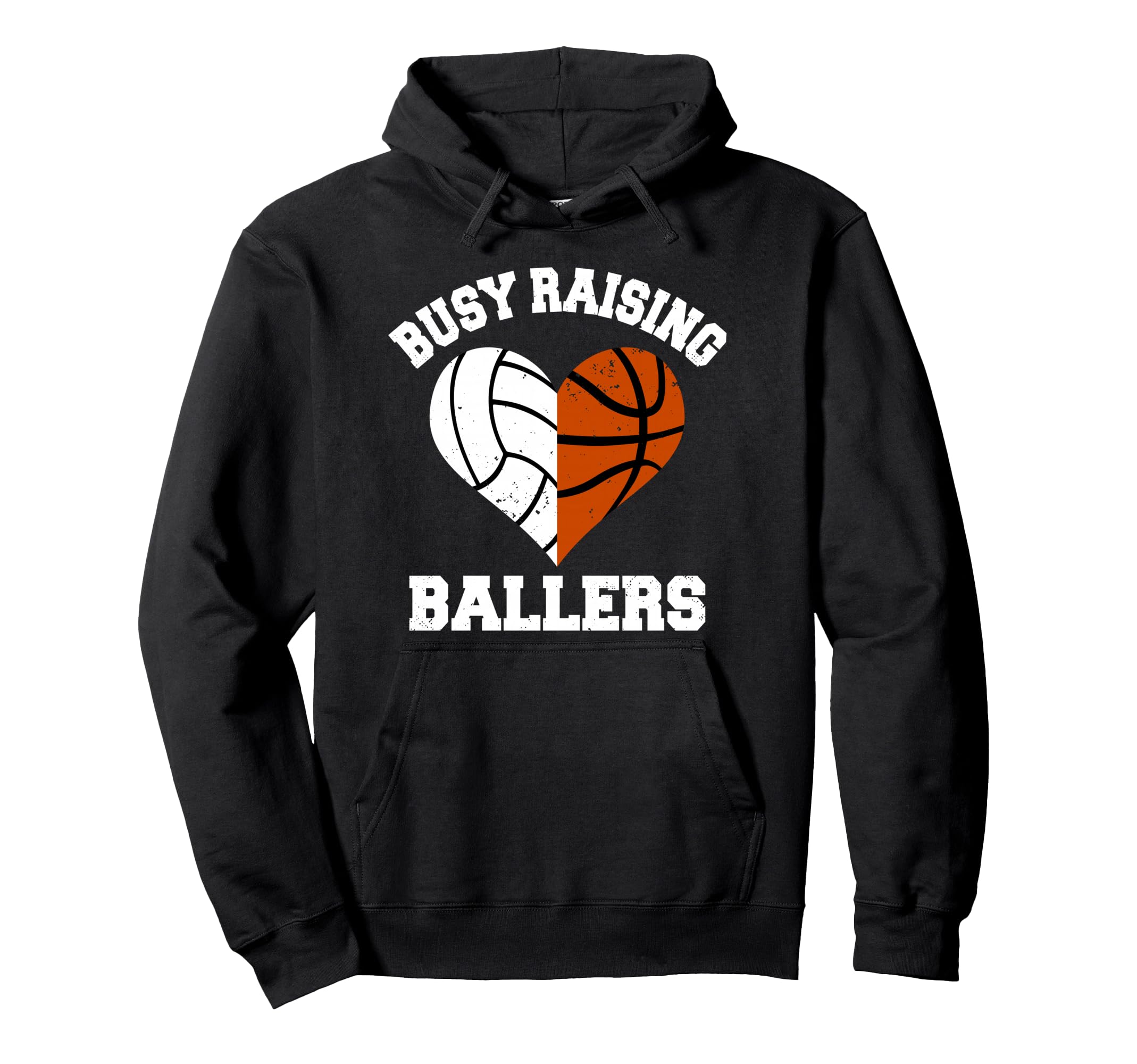 Busy Raising Ballers Volleyball Hoodie - Casual Everyday Wear Unisex - T-Shirt, Sweatshirt, Hoodie