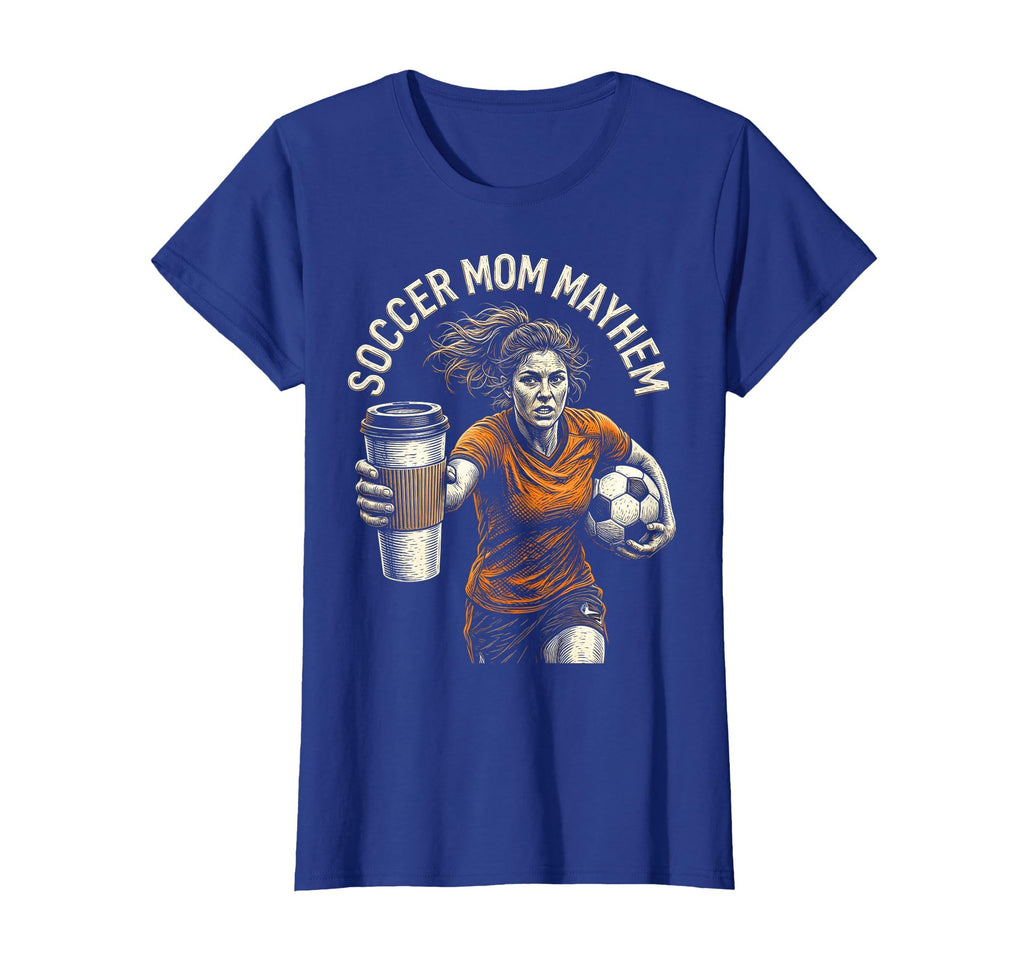 Soccer Mom Mayhem Funny Sports Parent T-Shirt - Graphic Print for Adults - T-Shirt, Sweatshirt, Hoodie