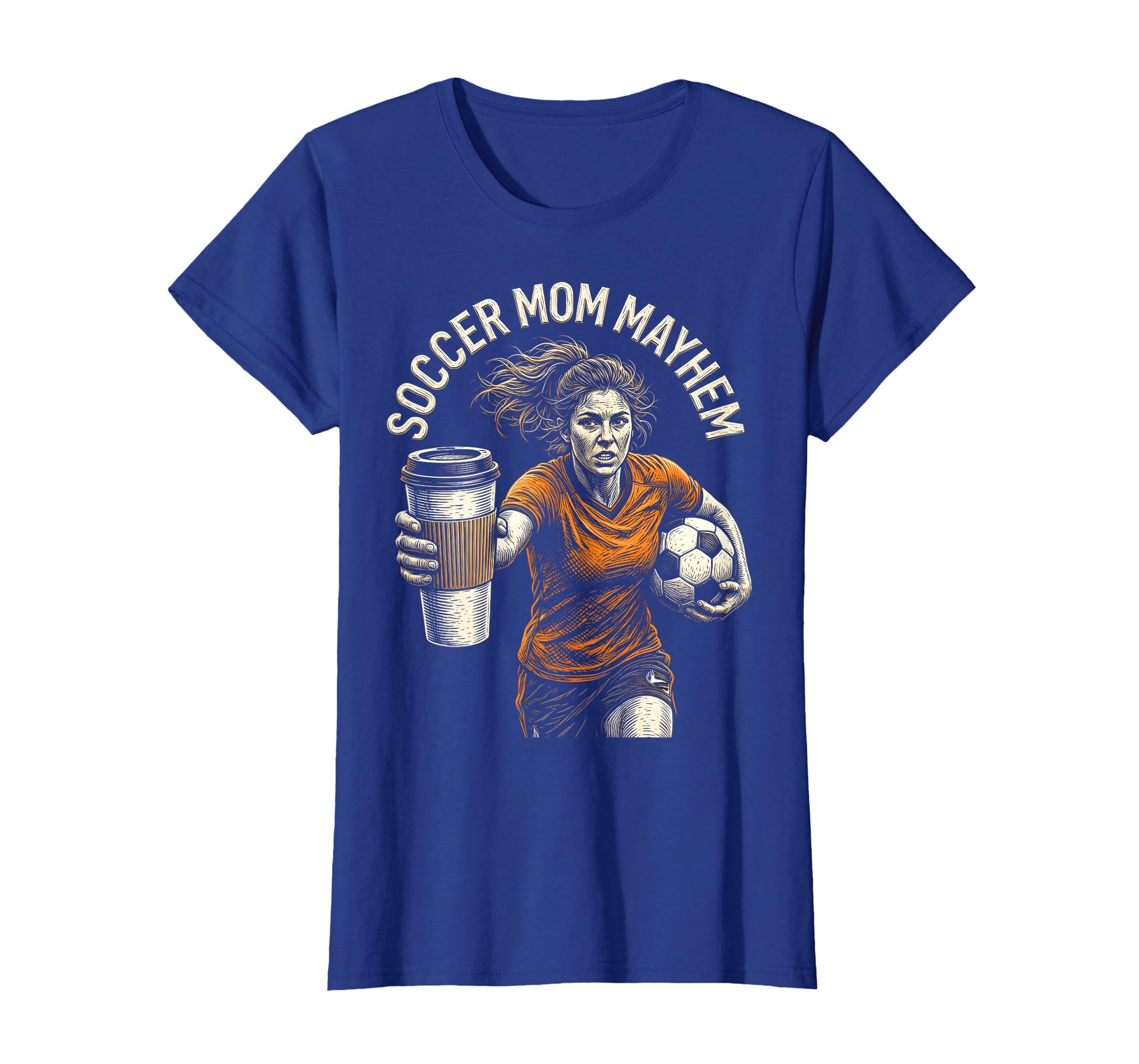 Soccer Mom Mayhem Funny Sports Parent T-Shirt - Graphic Print for Adults - T-Shirt, Sweatshirt, Hoodie