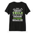 Mens Proud Soccer Goalkeeper Uncle T-Shirt - Trendy Graphic for Adults - T-Shirt, Sweatshirt, Hoodie