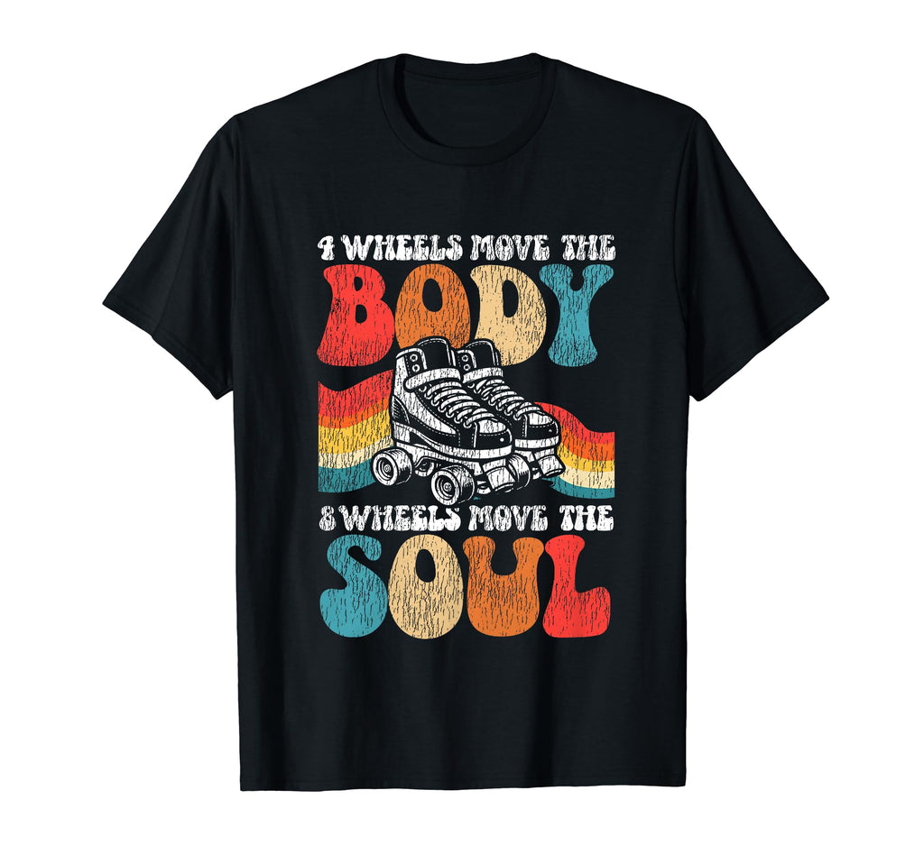 Roller Skating Skate 1970S 4 Wheels Move T-Shirt - Trendy Graphic Men Women - T-Shirt, Sweatshirt, Hoodie