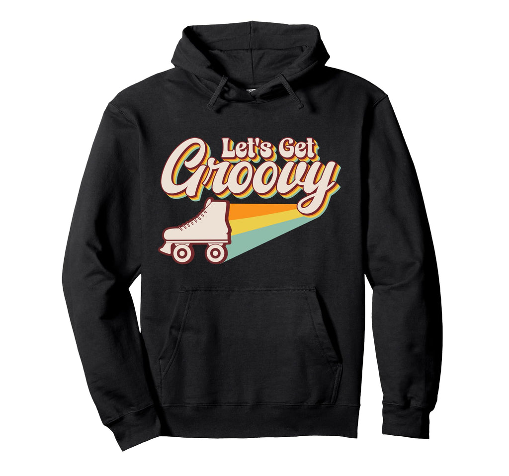 Roller Skating Skate 1970S Lets Get Hoodie - Minimalist Print for Adults - T-Shirt, Sweatshirt, Hoodie