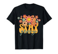 Happy Face Stay Groovy 60S 70S Aesthetic T-Shirt - Minimalist Print Unisex - T-Shirt, Sweatshirt, Hoodie