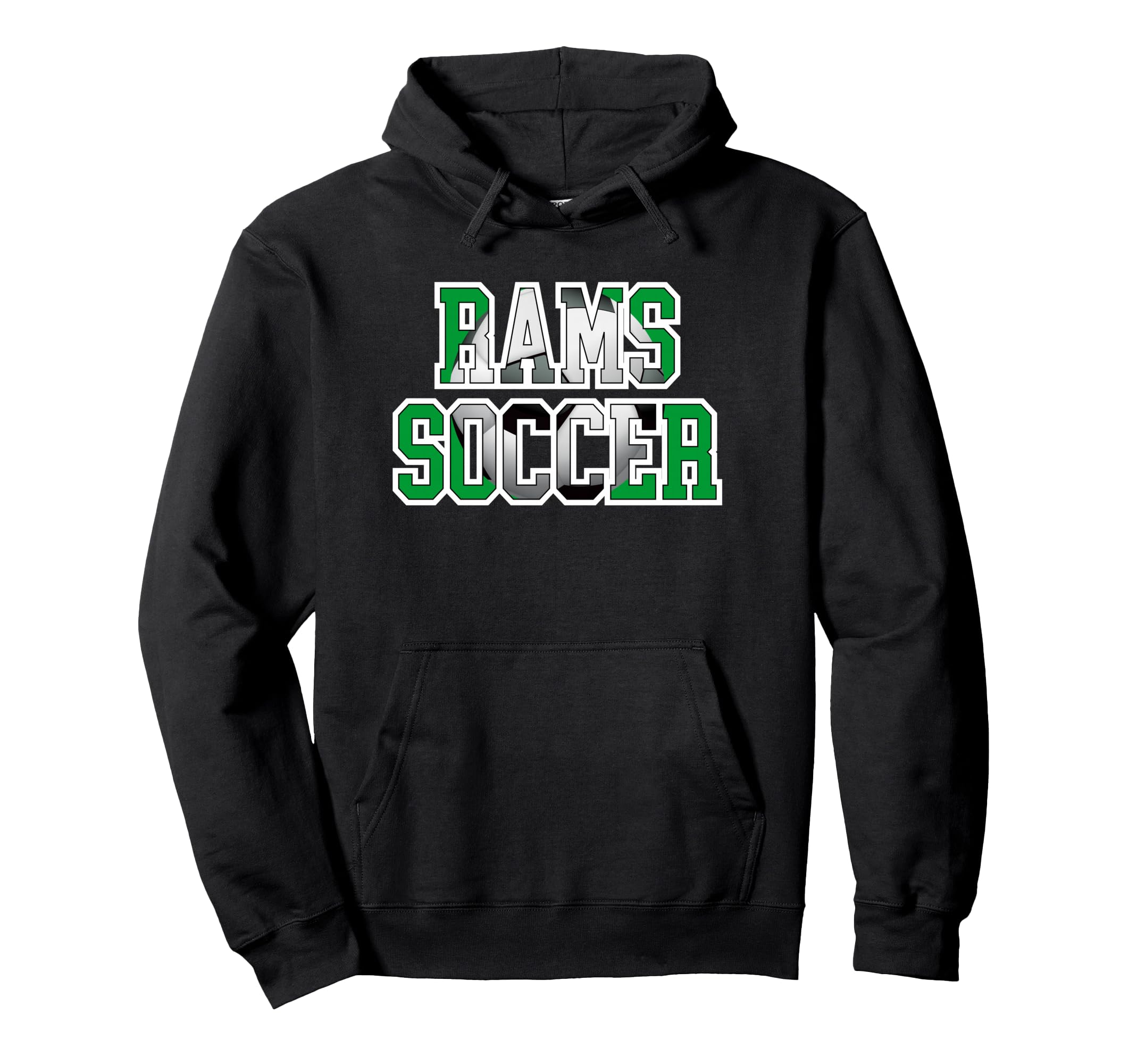 Rams Soccer Mom Game Day Mascot Green Hoodie - Fun Novelty Design Unisex - T-Shirt, Sweatshirt, Hoodie