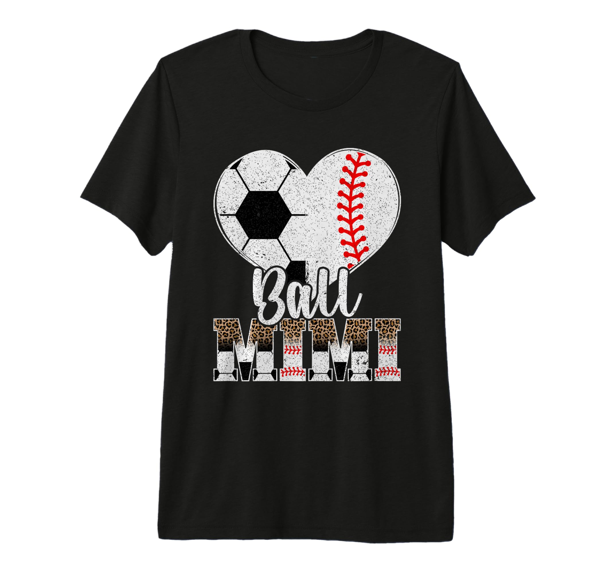 Ball Mimi Heart Soccer Baseball Mimi T-Shirt - Trendy Graphic Unisex - T-Shirt, Sweatshirt, Hoodie