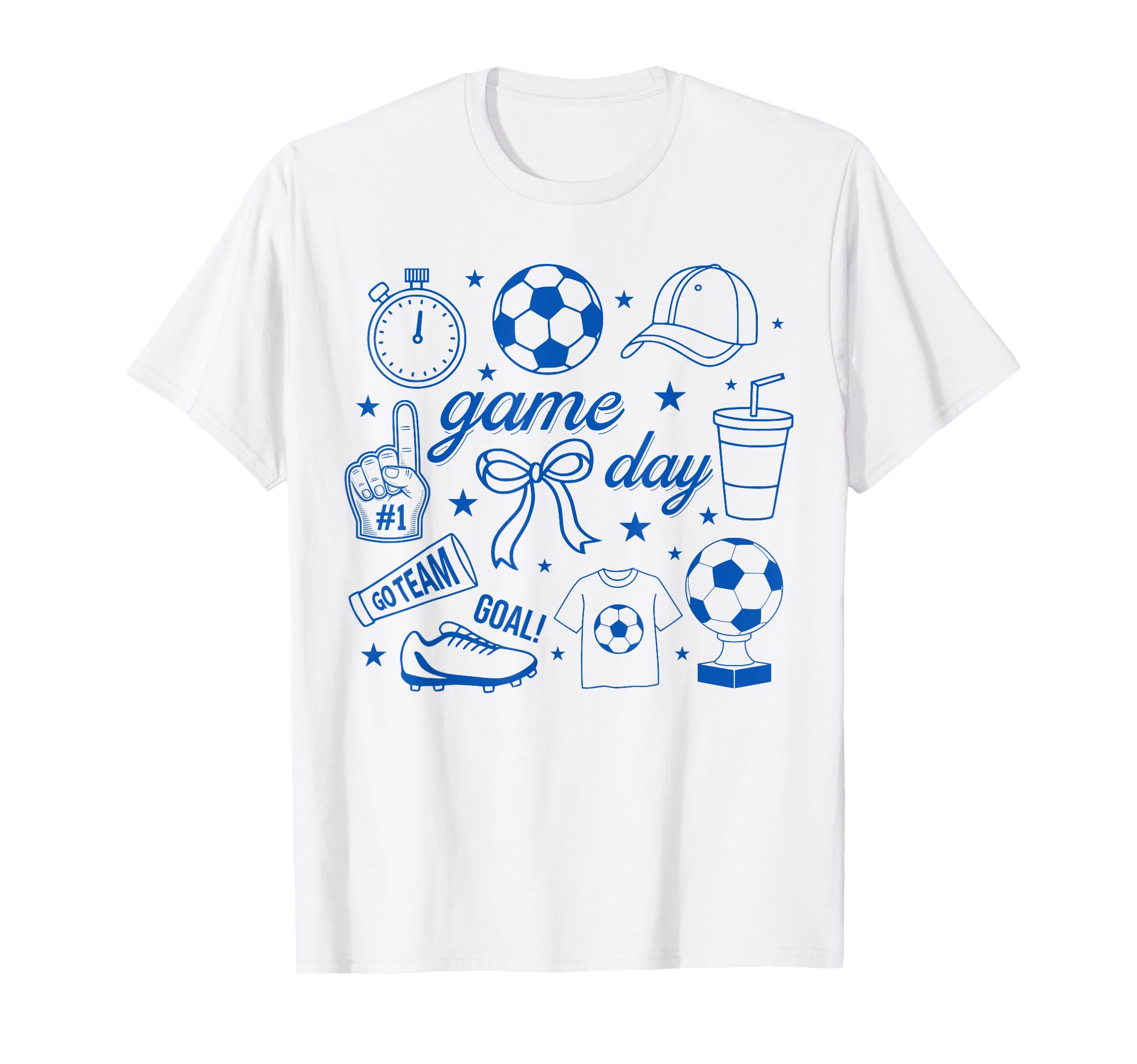 Preppy Game Day Soccer Mom T-Shirt - Casual Everyday Wear for Adults - T-Shirt, Sweatshirt, Hoodie