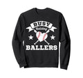 Busy Raising Ballers Baseball Sweatshirt - Novelty Apparel for Adults - T-Shirt, Sweatshirt, Hoodie