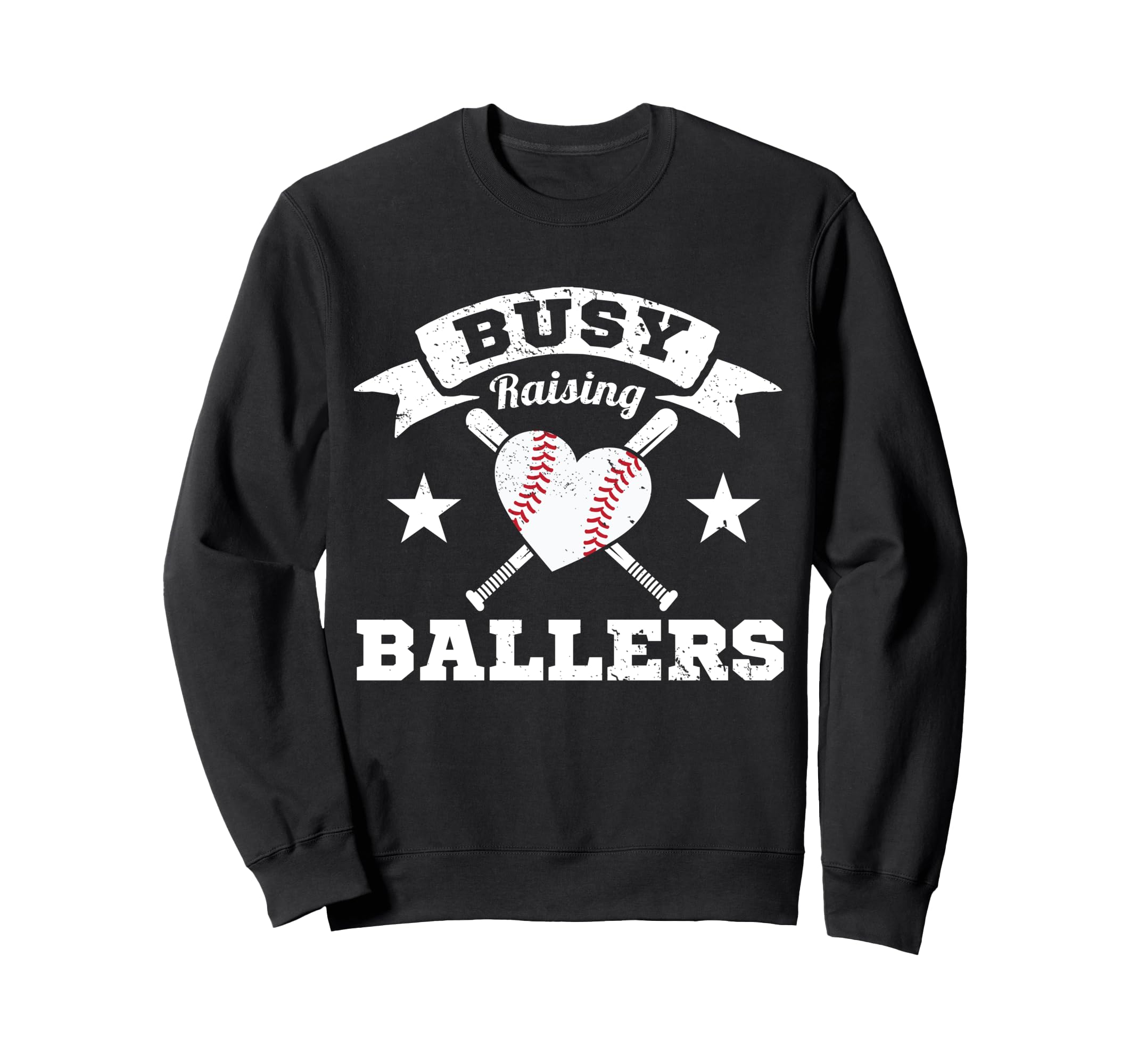 Busy Raising Ballers Baseball Sweatshirt - Novelty Apparel for Adults - T-Shirt, Sweatshirt, Hoodie