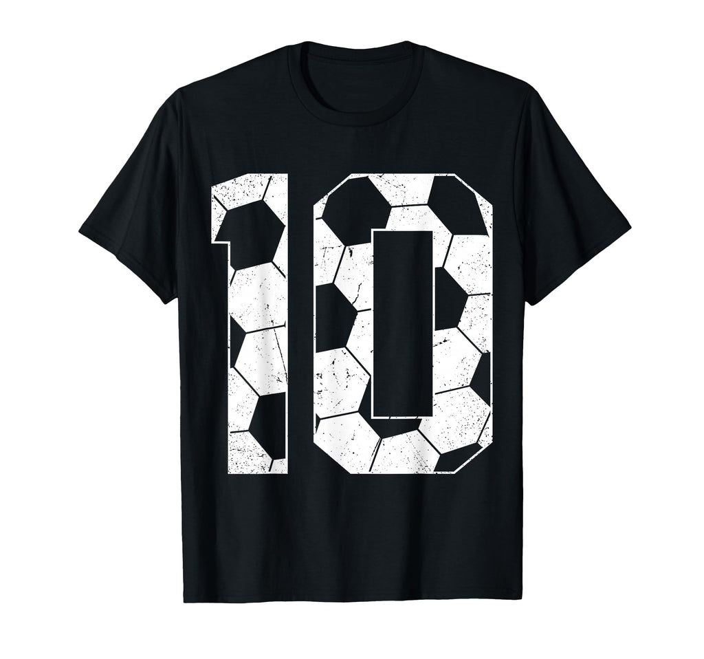 10Th Birthday Soccer Player Football T-Shirt - Streetwear Style Men Women - T-Shirt, Sweatshirt, Hoodie