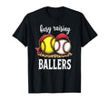 Excited Busy Raising Ballers Athlete T-Shirt - Casual Everyday Wear Unisex - T-Shirt, Sweatshirt, Hoodie