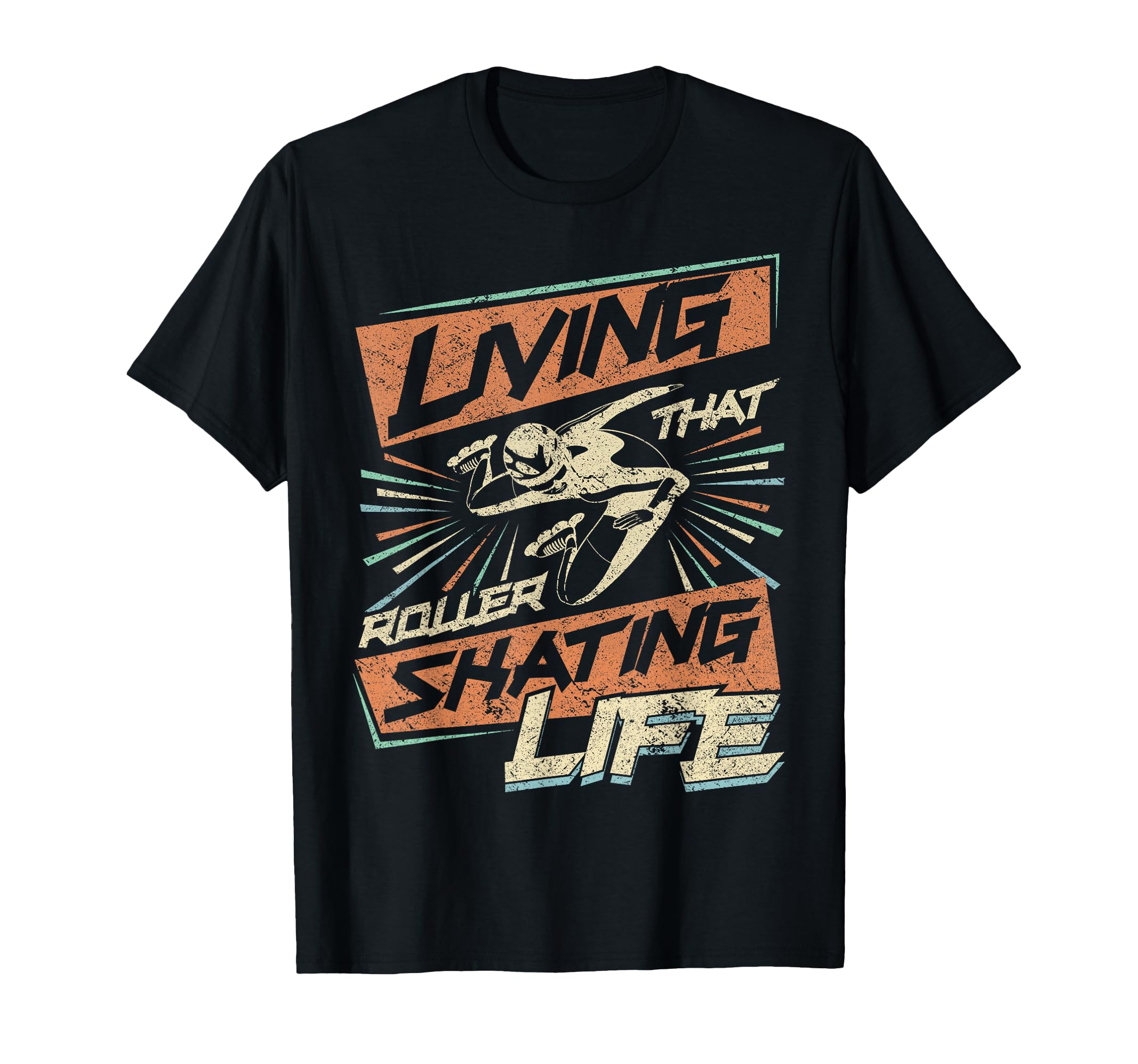 Roller Skating Derby Skater 70S T-Shirt - Fun Novelty Design for Adults - T-Shirt, Sweatshirt, Hoodie