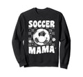 Groovy Checkered Soccer Mama Soccer Sweatshirt - Unique Graphic Men Women - T-Shirt, Sweatshirt, Hoodie