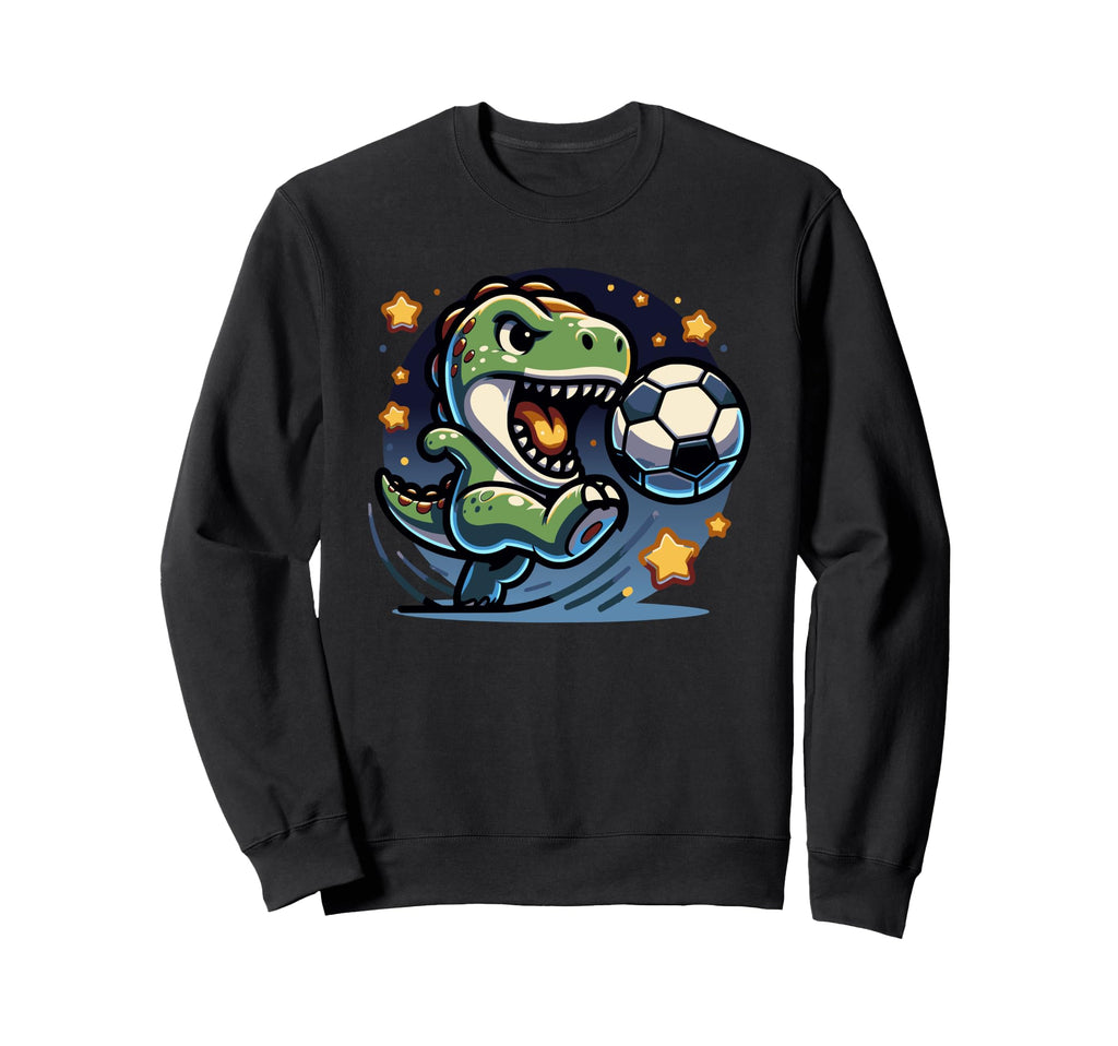 T Rex Dinosaur Soccer Player Sweatshirt - Minimalist Print Men Women - T-Shirt, Sweatshirt, Hoodie
