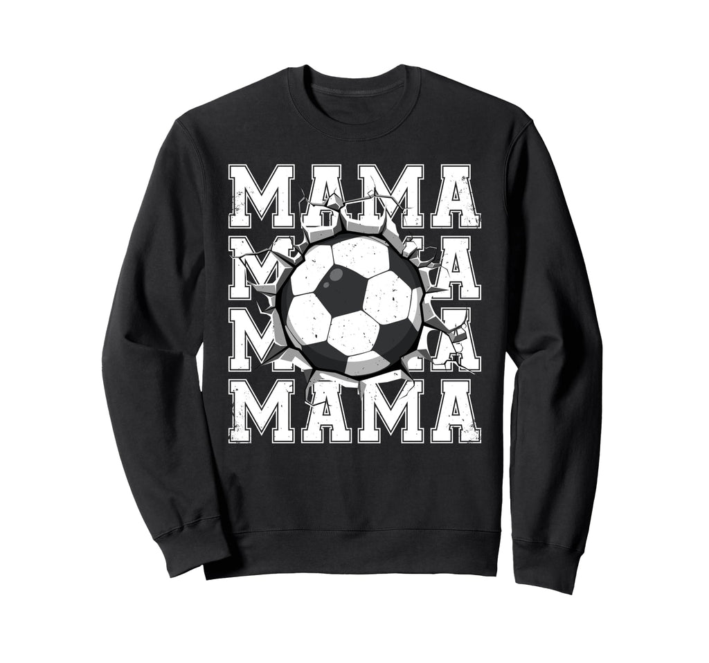 Soccer Mama Cracked Wall Family Sweatshirt - Fun Novelty Design for Adults - T-Shirt, Sweatshirt, Hoodie