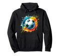 Soccer Art Soccer Player Hoodie - Aesthetic Graphic Unisex - T-Shirt, Sweatshirt, Hoodie