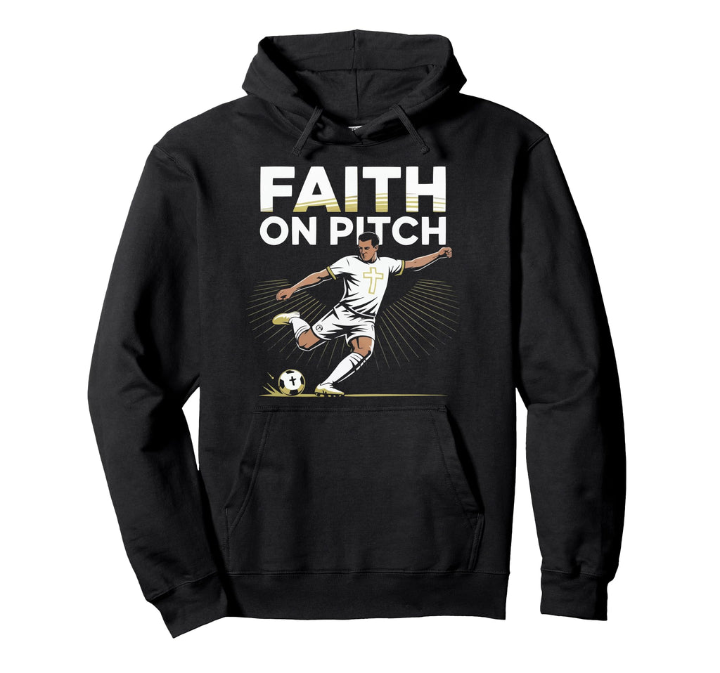 Christian Soccer Player Religious Bible Hoodie - Minimalist Print Unisex - T-Shirt, Sweatshirt, Hoodie