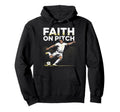 Christian Soccer Player Religious Bible Hoodie - Minimalist Print Unisex - T-Shirt, Sweatshirt, Hoodie