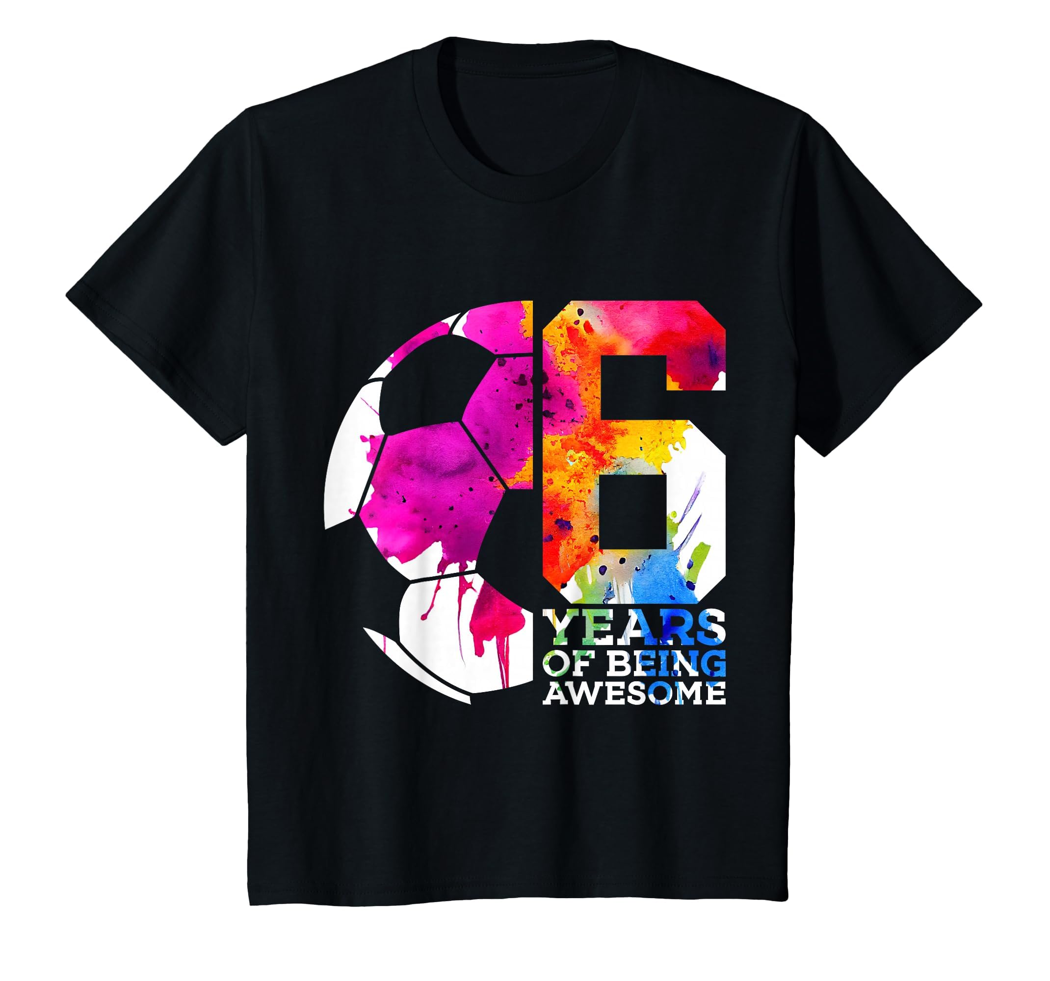 6 Years Being Awesome Soccer 6Th T-Shirt - Aesthetic Graphic Unisex - T-Shirt, Sweatshirt, Hoodie