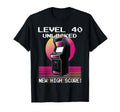 Level 40 Unlocked Gamer 40Th Birthday T-Shirt - Graphic Print for Adults - T-Shirt, Sweatshirt, Hoodie