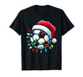Soccer Ball Santa Hat Player Pajama T-Shirt - Custom Art Print Unisex - T-Shirt, Sweatshirt, Hoodie