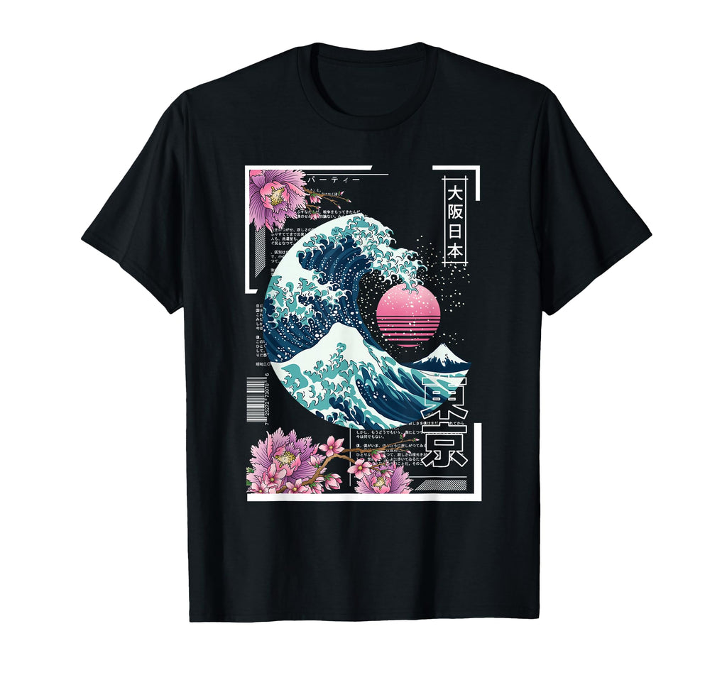 Vaporwave Synthwave 80S Japan T-Shirt - Minimalist Print for Adults - T-Shirt, Sweatshirt, Hoodie