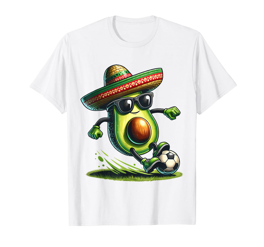 Funny Cinco De Mayo Avocado Showing Soccer T-Shirt - Graphic Print Unisex - T-Shirt, Sweatshirt, Hoodie