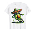 Funny Cinco De Mayo Avocado Showing Soccer T-Shirt - Graphic Print Unisex - T-Shirt, Sweatshirt, Hoodie